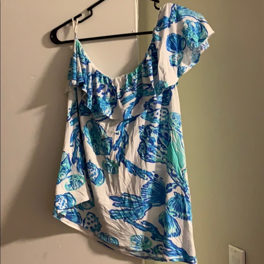 One shoulder Lilly Pulitzer top